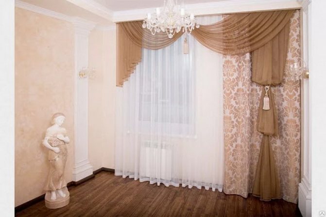 Ламбрекены в дизайне интерьера: виды и варианты драпировки (90 фото)